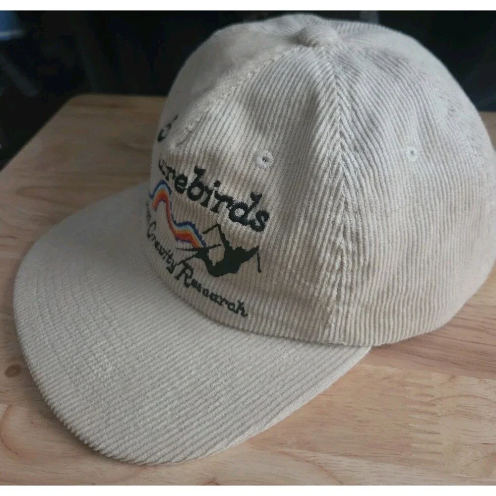 Futurebirds Teton Gravity Research Cream Corduroy Snapback Baseball Cap Hat
